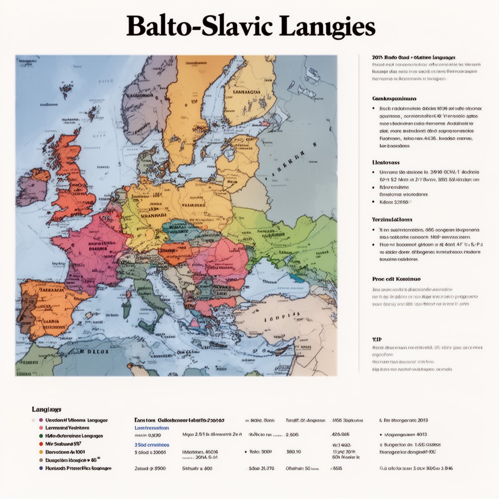 AI-generated illustration of Balto-Slavic languages