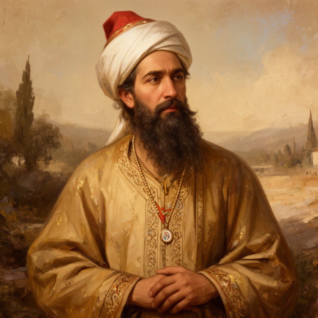 AI-generated illustration of Omar Khayyam
