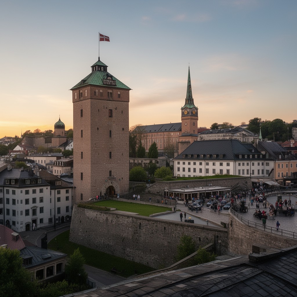 AI-generated illustration of Akershus Fortress