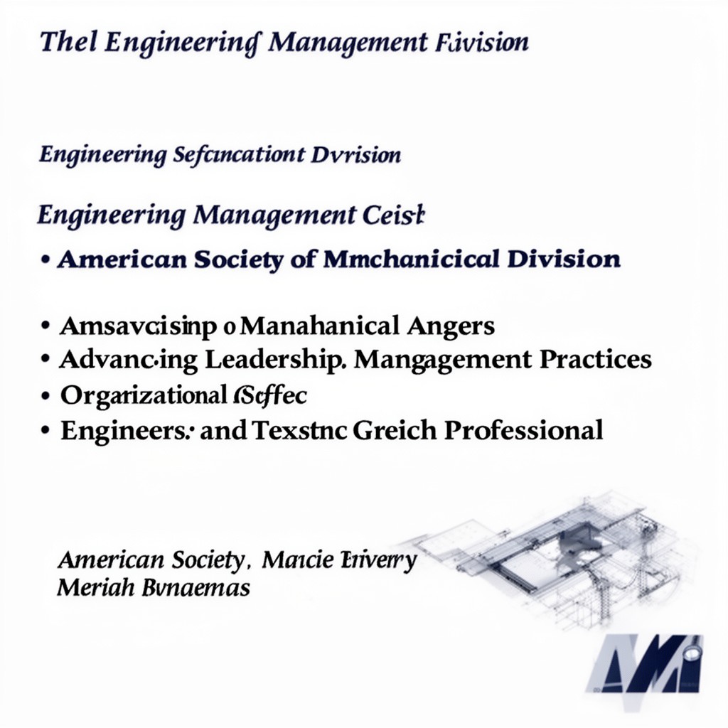 AI-generated illustration of Engineering Management Division