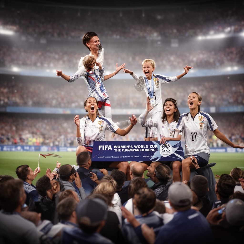 AI-generated illustration of FIFA Women's World Cup