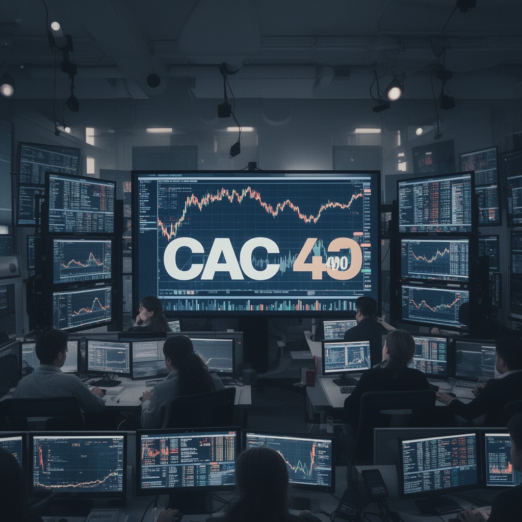 AI-generated illustration of CAC 40