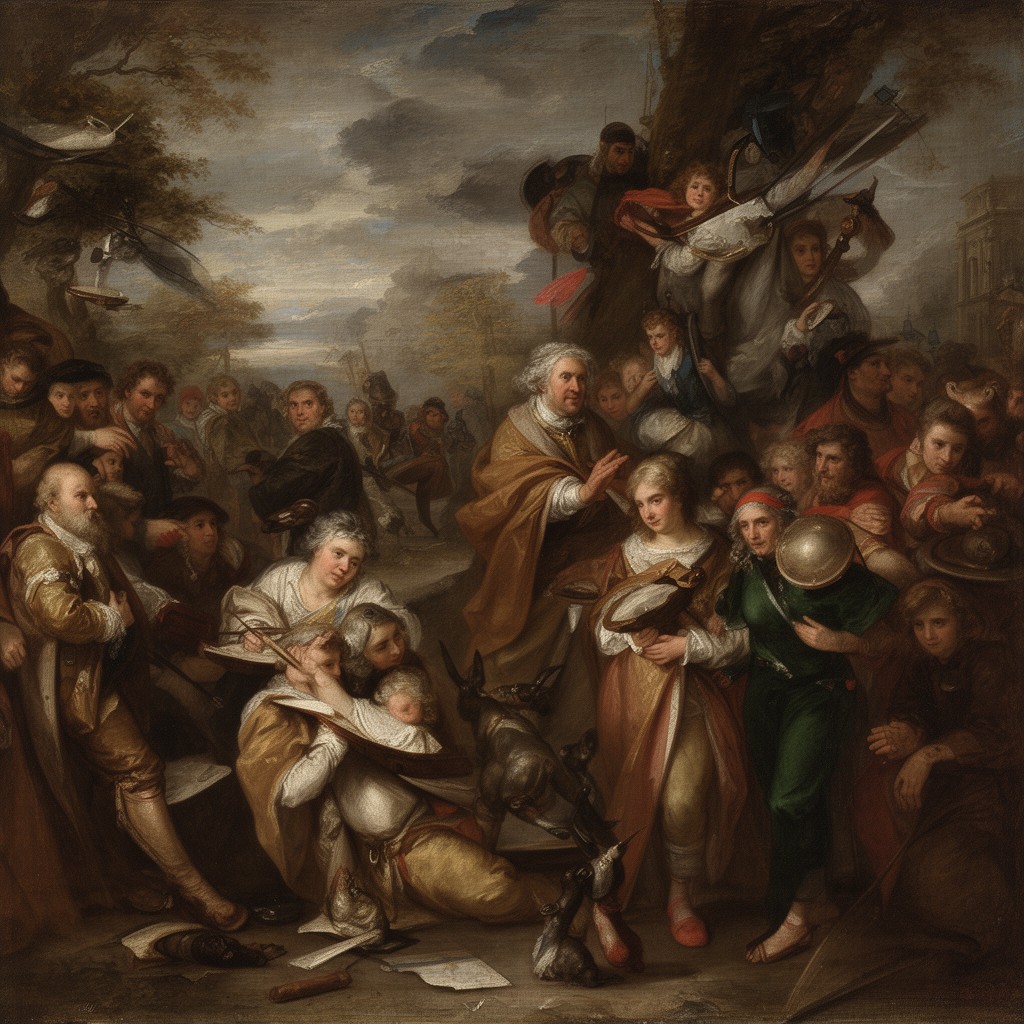 AI-generated illustration of Flemish Baroque