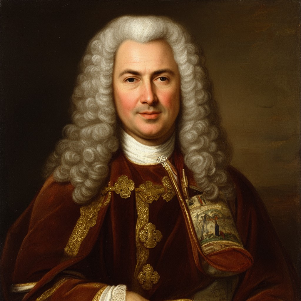 AI-generated illustration of George Frideric Handel