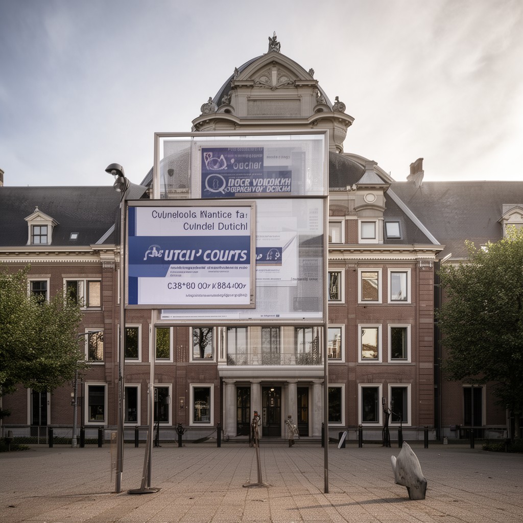AI-generated illustration of Dutch courts