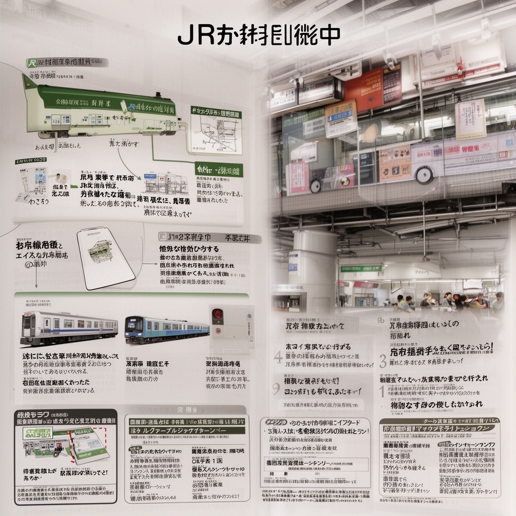 AI-generated illustration of JR Saikyo Line