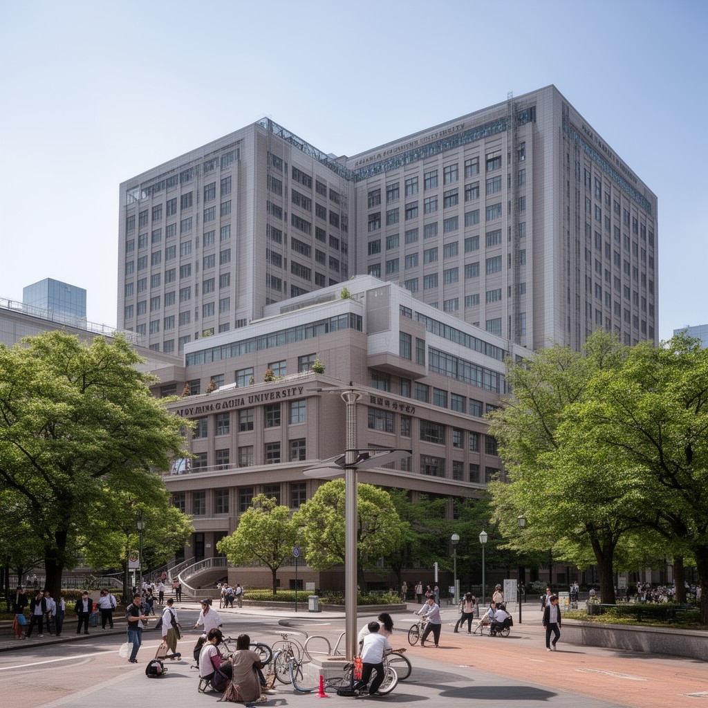 AI-generated illustration of Aoyama Gakuin University