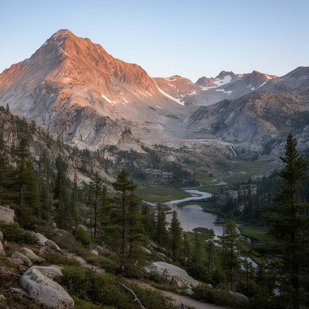 AI-generated illustration of John Muir Wilderness