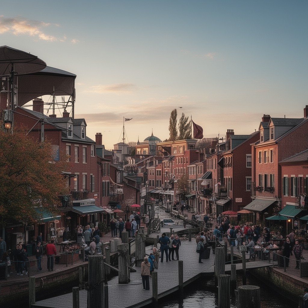 AI-generated illustration of Salem, Massachusetts