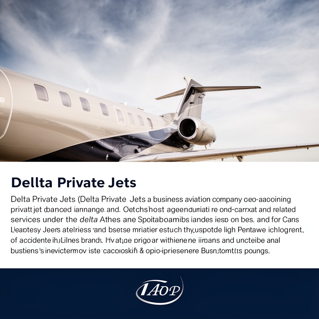 AI-generated illustration of Delta Private Jets