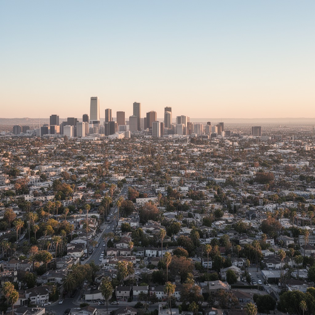 AI-generated illustration of Los Angeles County