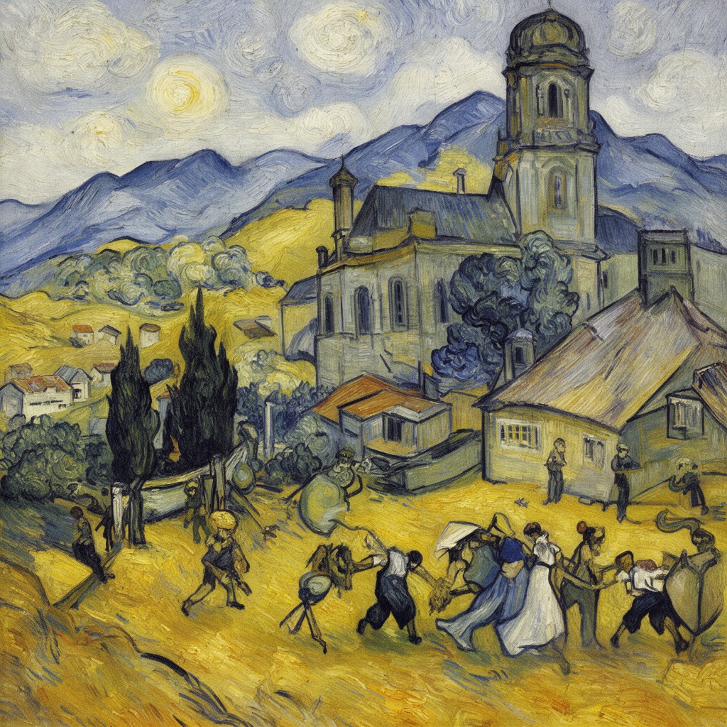 AI-generated illustration of Post-Impressionism
