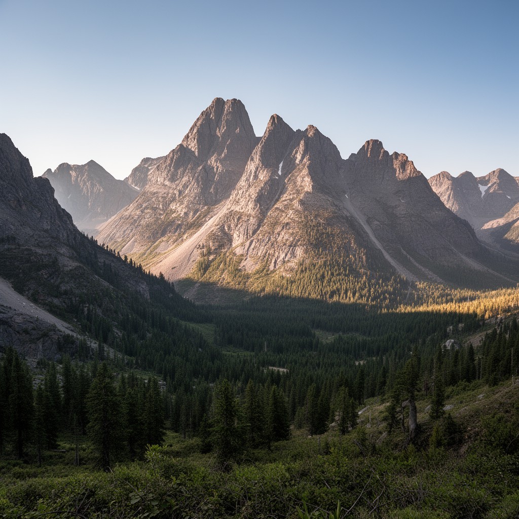 AI-generated illustration of Rocky Mountains