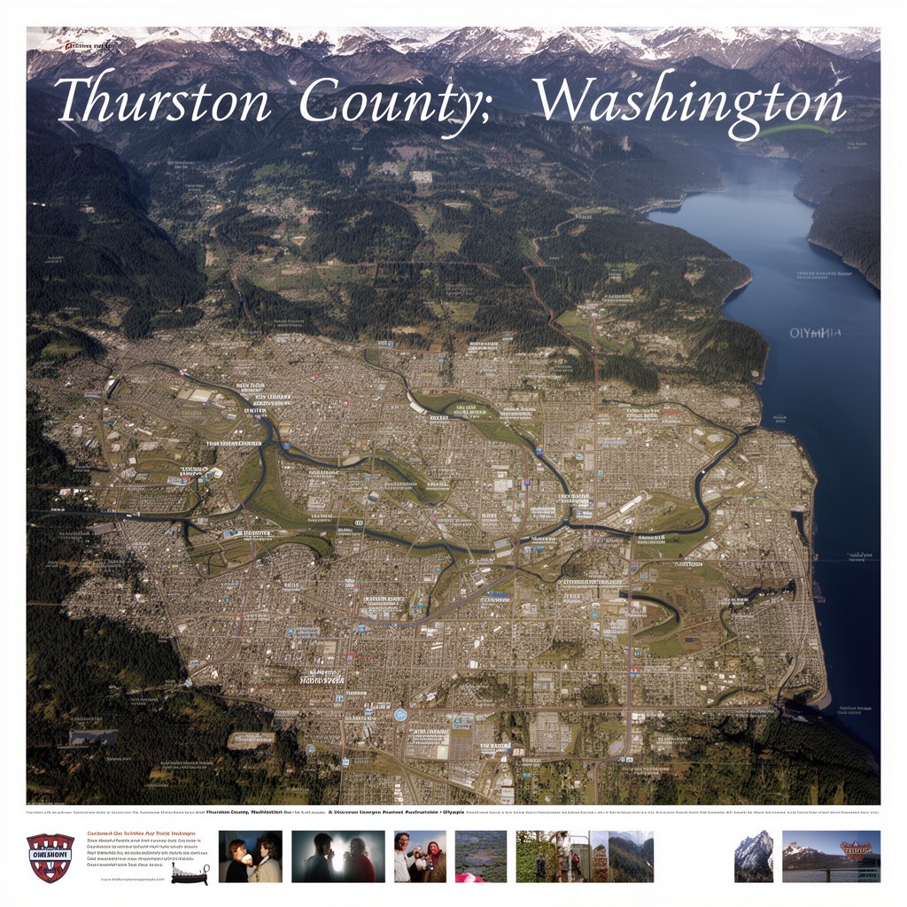 AI-generated illustration of Thurston County, Washington