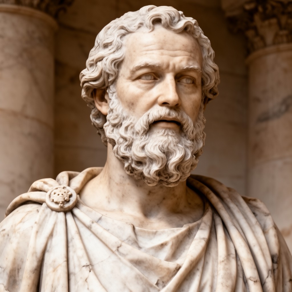 AI-generated illustration of Socrates