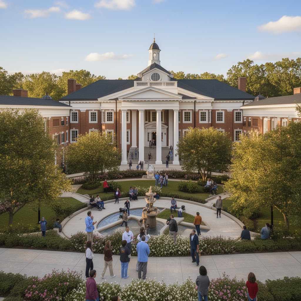 AI-generated illustration of High Point University