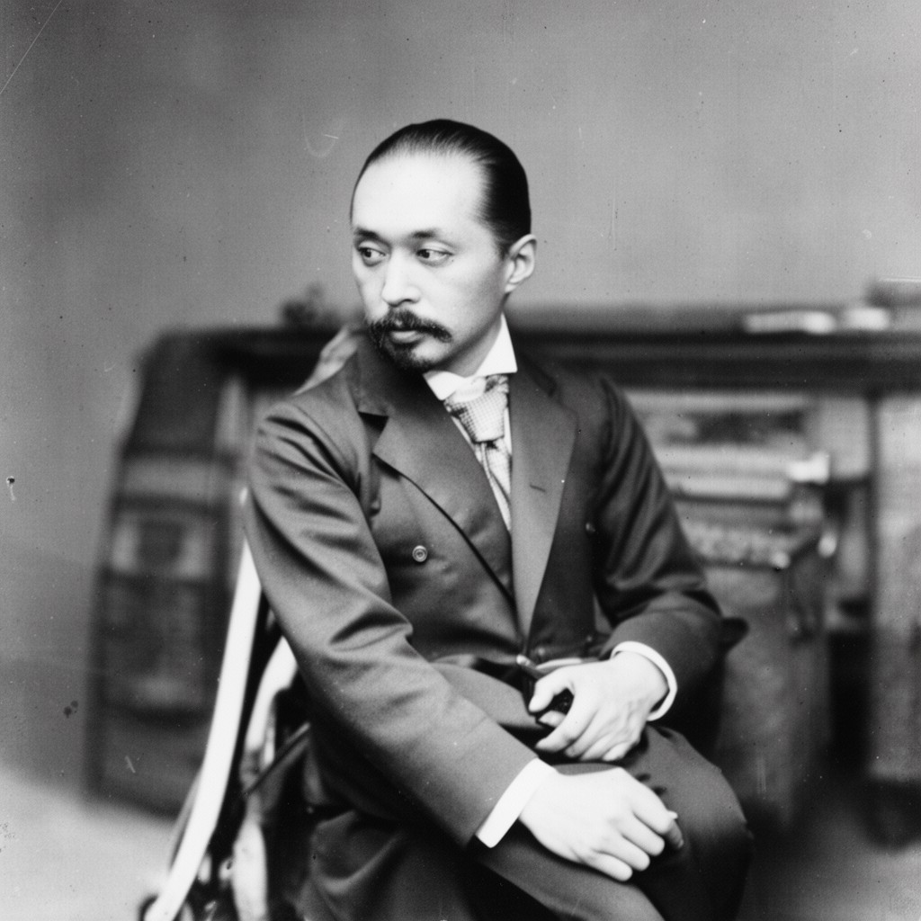 AI-generated illustration of Emperor Meiji