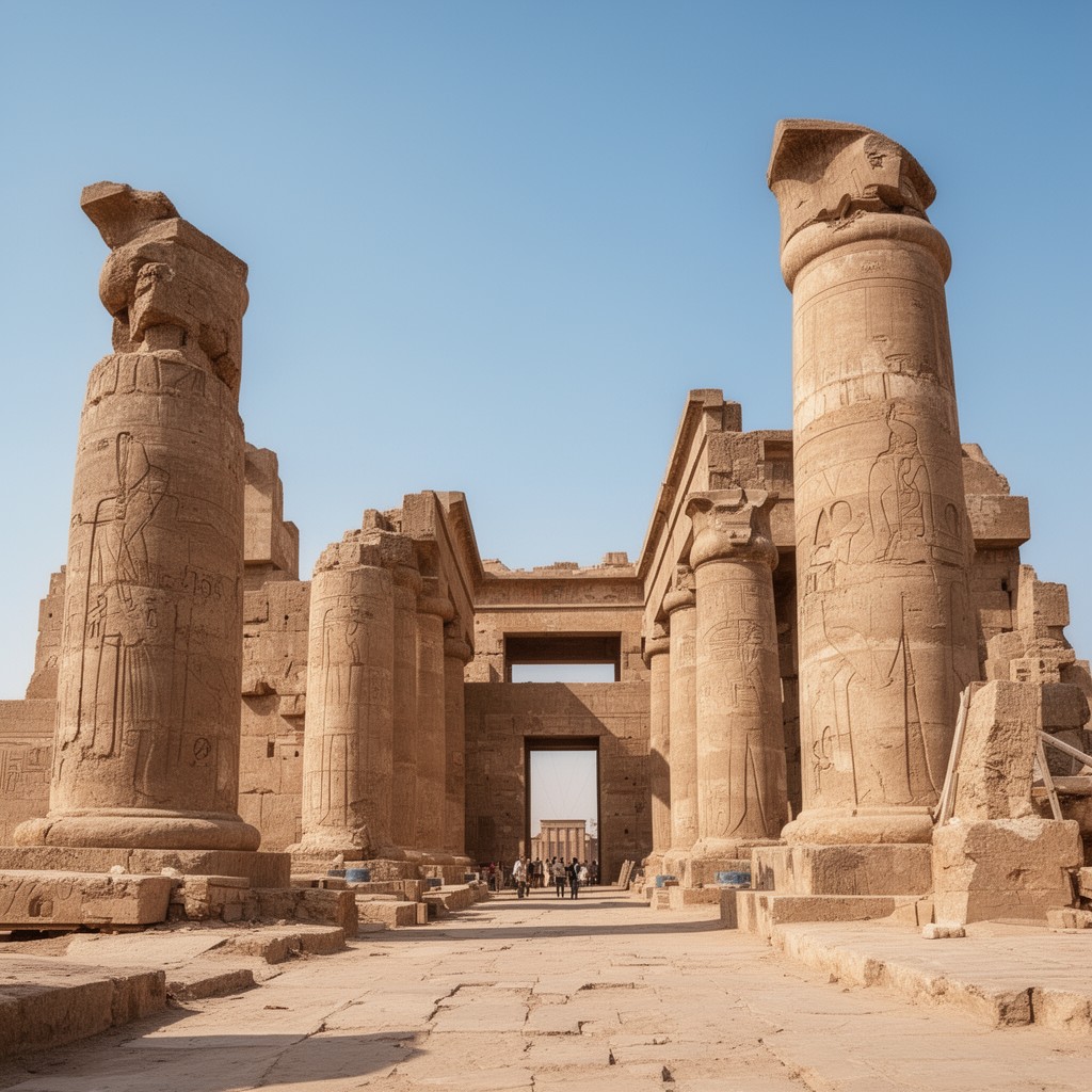 AI-generated illustration of International Campaign to Save the Monuments of Nubia