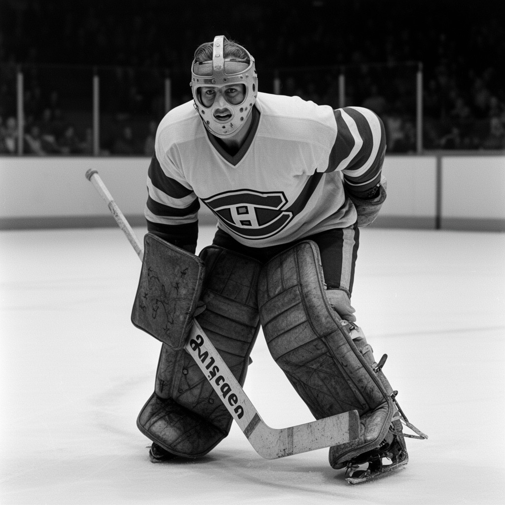 AI-generated illustration of Jacques Plante
