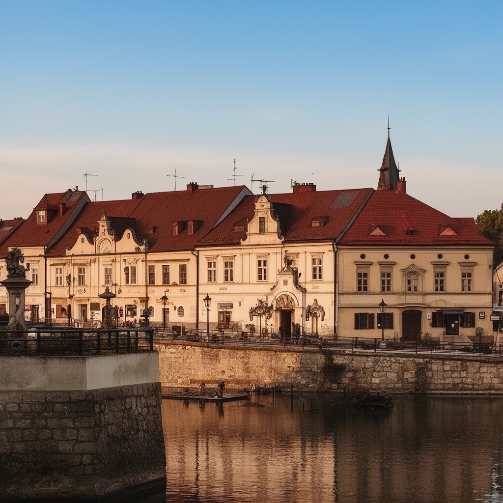 AI-generated illustration of Nowy Sącz