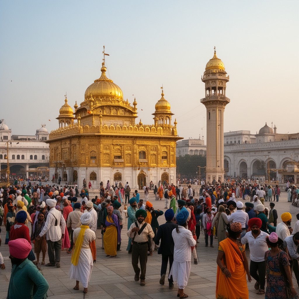 AI-generated illustration of Amritsar