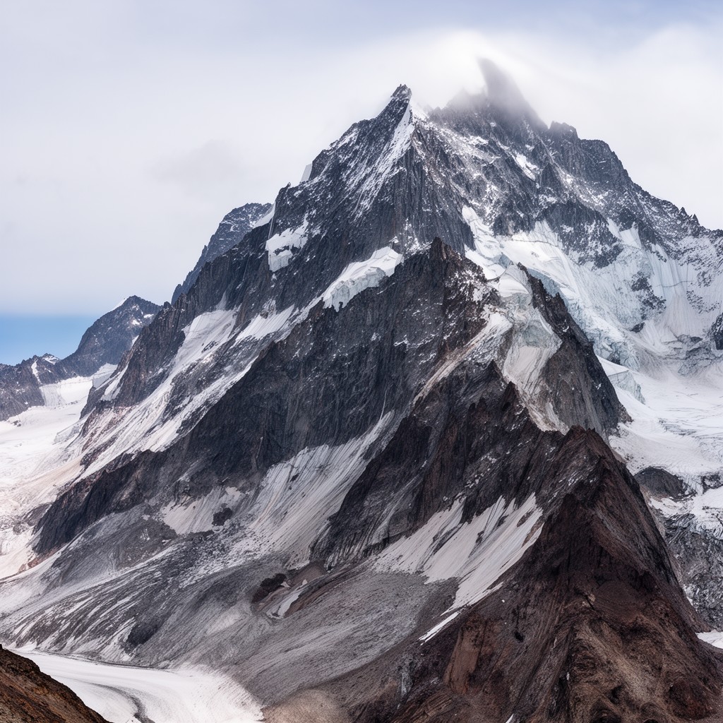 AI-generated illustration of Mont Maudit