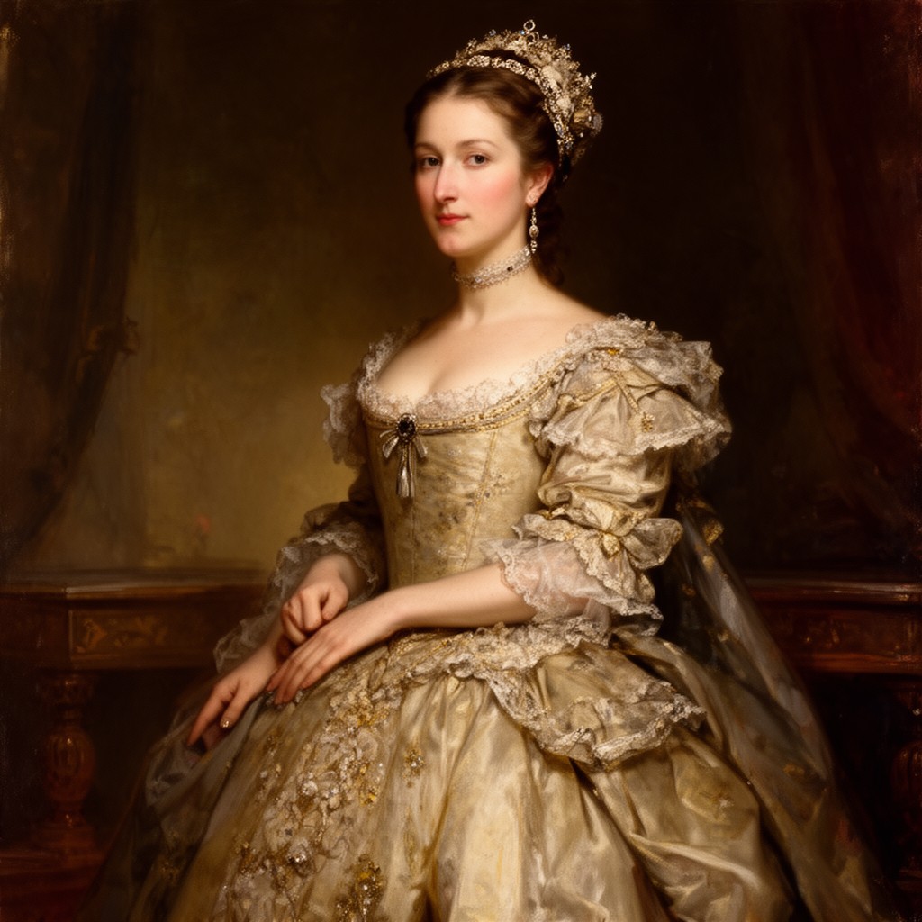 AI-generated illustration of Queen Anne of Austria