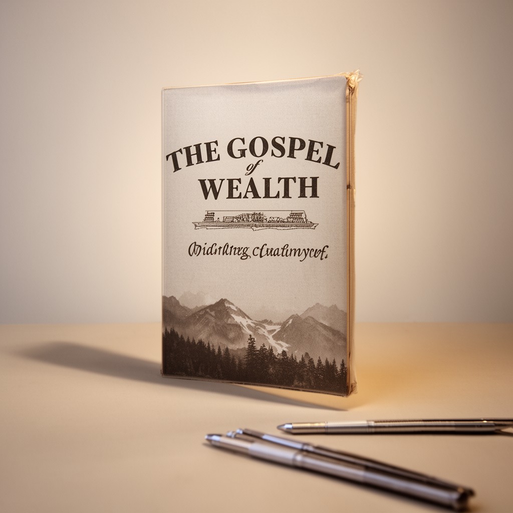 AI-generated illustration of The Gospel of Wealth