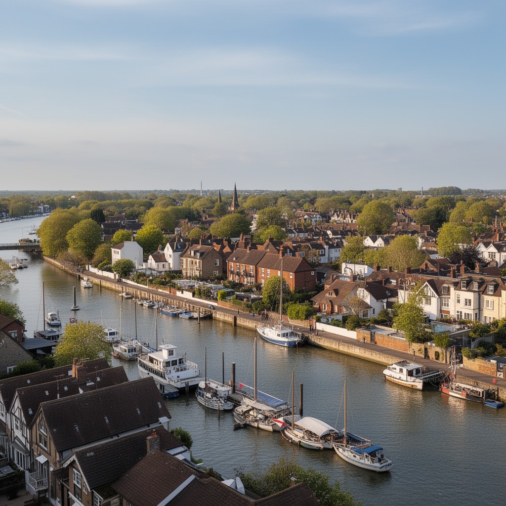 AI-generated illustration of Walton-on-Thames