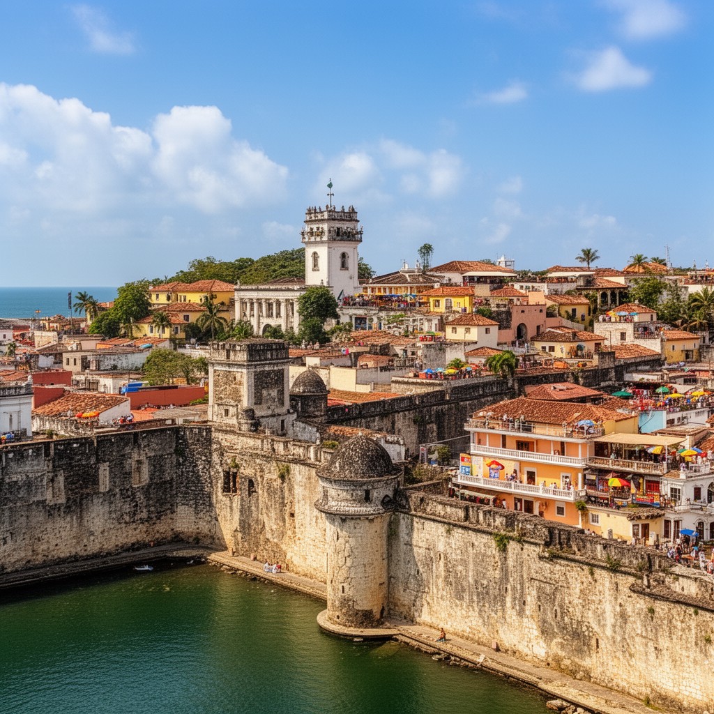 AI-generated illustration of Cartagena, Colombia
