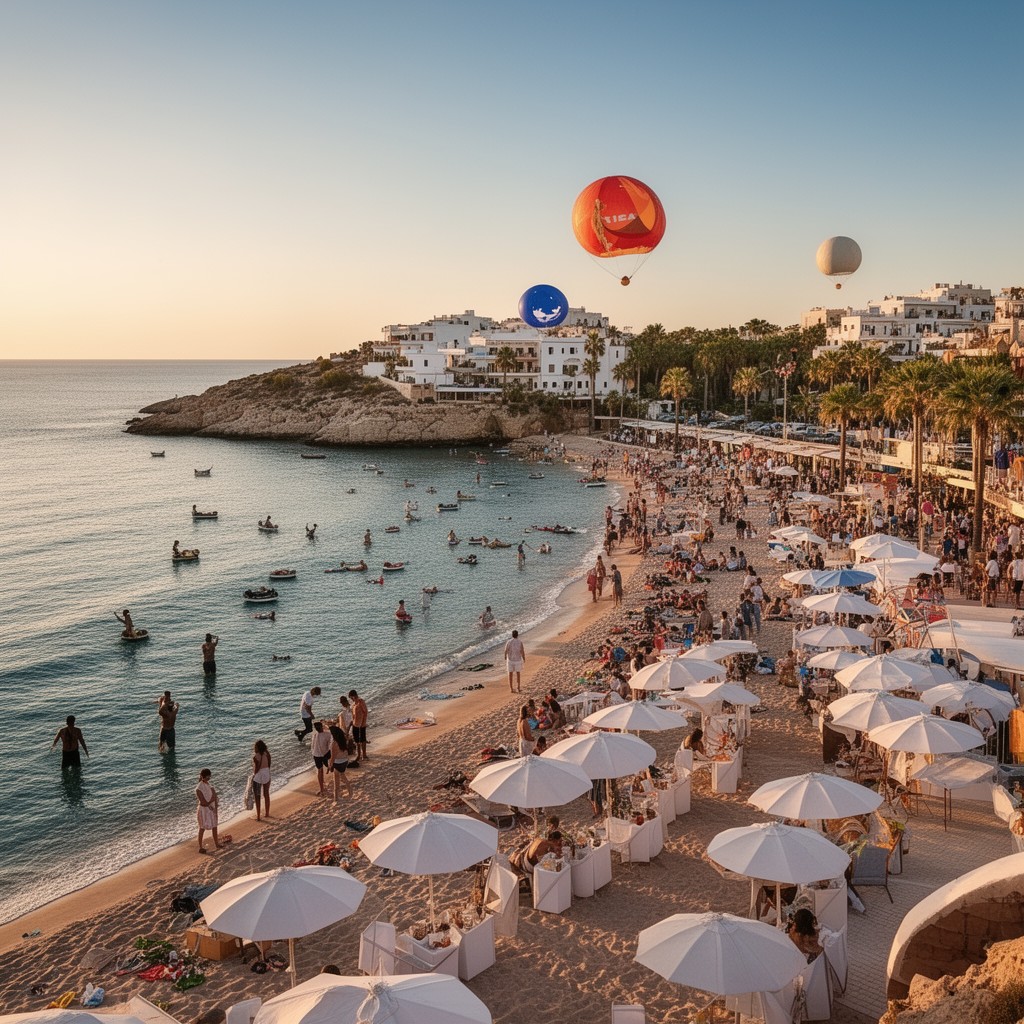 AI-generated illustration of Ibiza, Spain