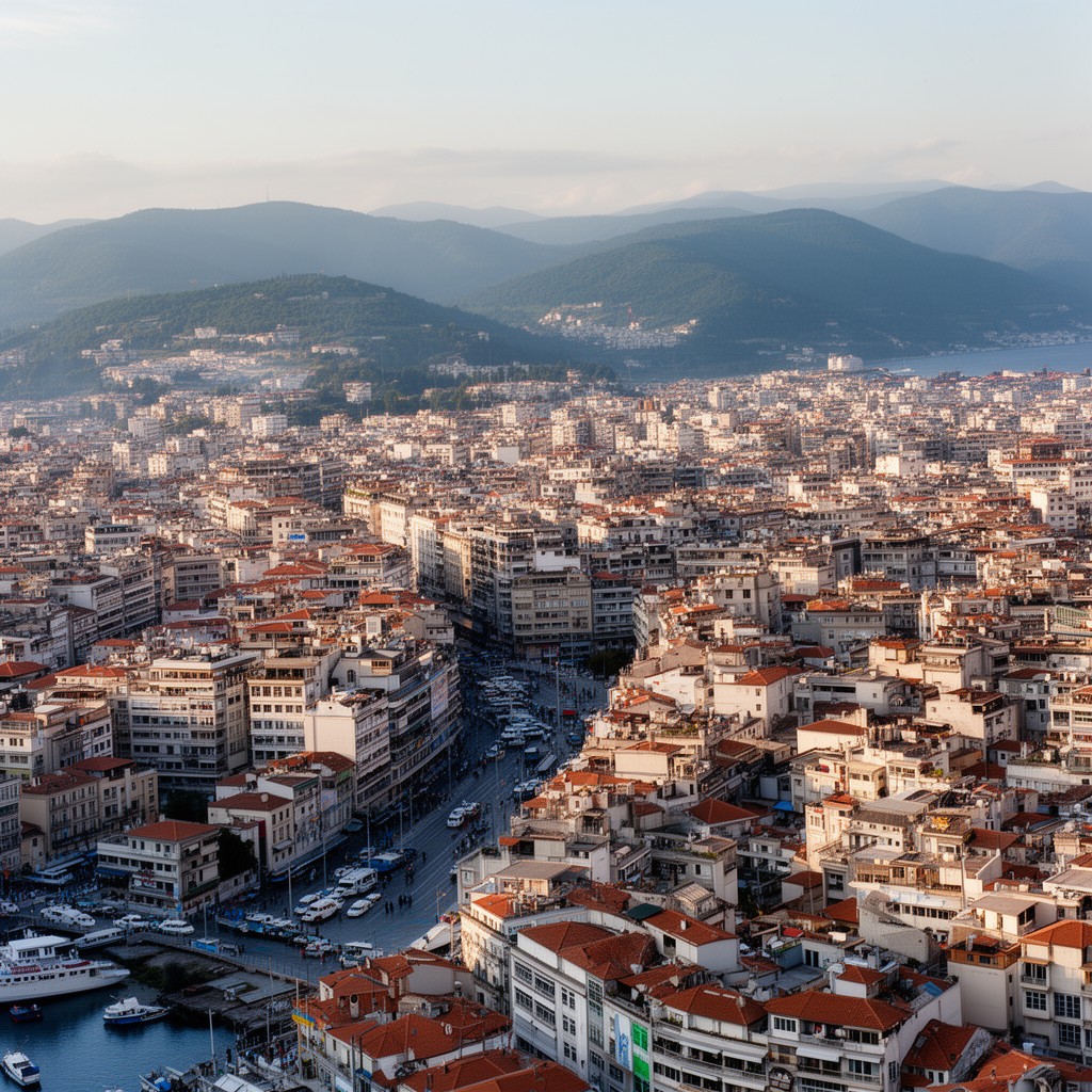 AI-generated illustration of Salonika