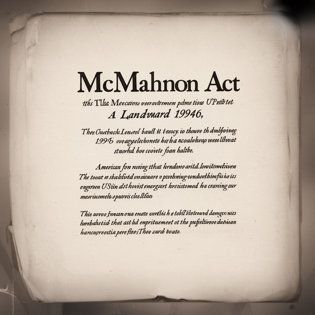 AI-generated illustration of McMahon Act