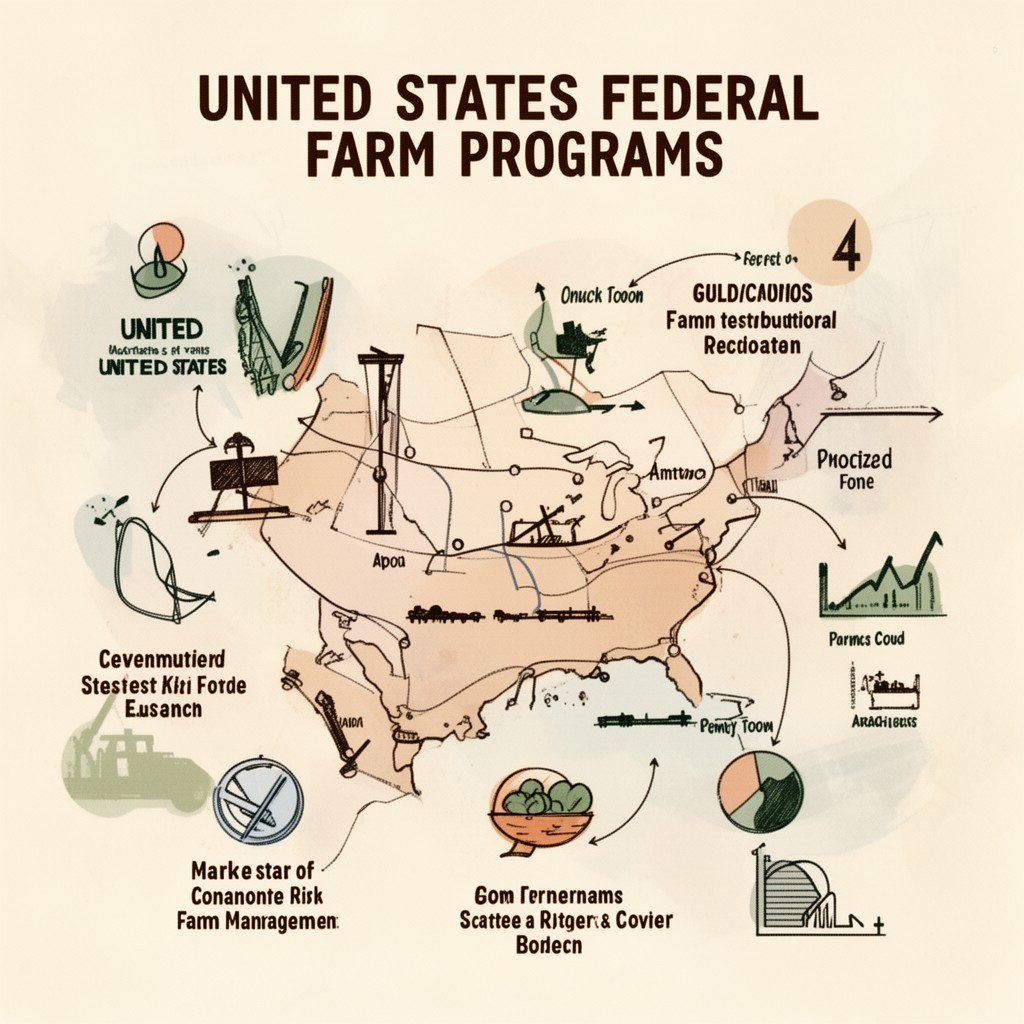 AI-generated illustration of United States federal farm programs