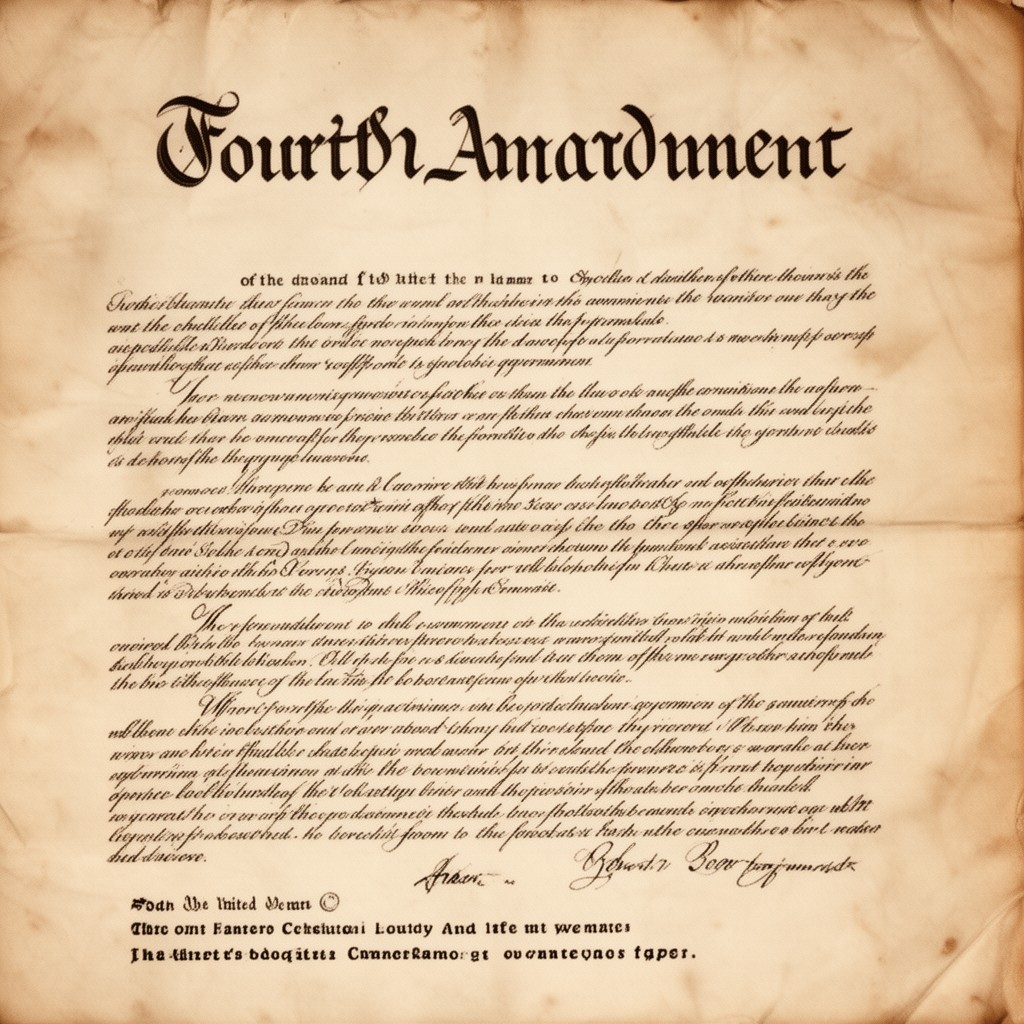 AI-generated illustration of Fourth Amendment to the United States Constitution