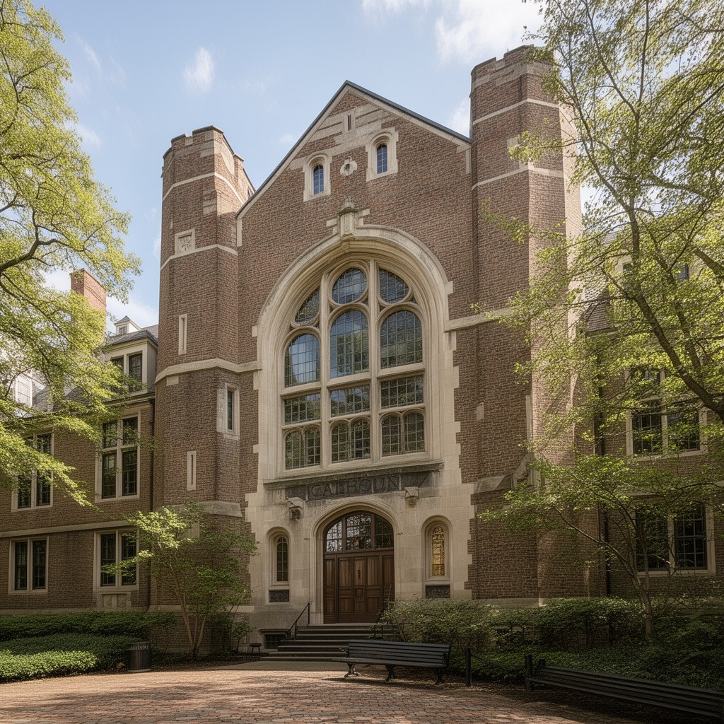 AI-generated illustration of Calhoun College (historical name)