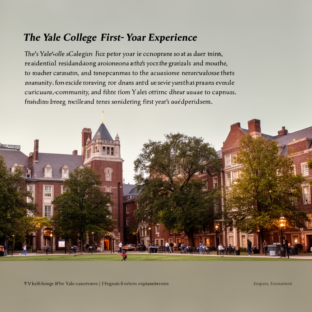 AI-generated illustration of Yale College first-year experience