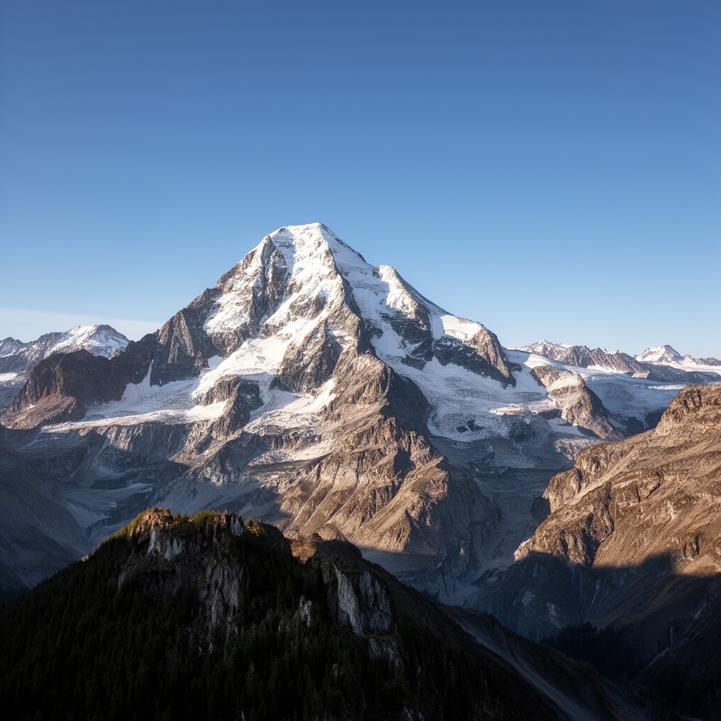 AI-generated illustration of Mont Blanc