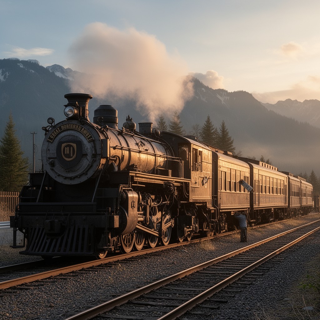 AI-generated illustration of Great Northern Railway