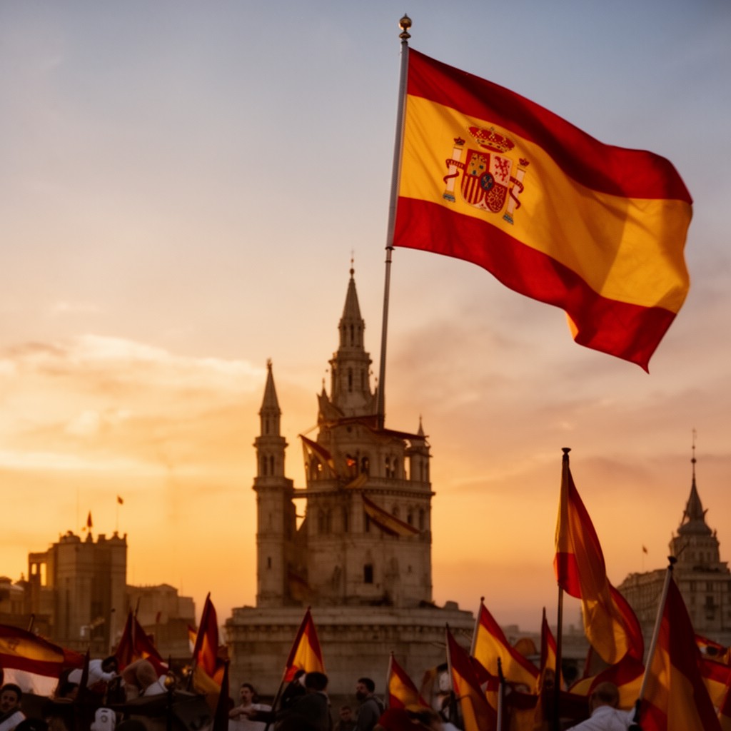 AI-generated illustration of National Day of Spain