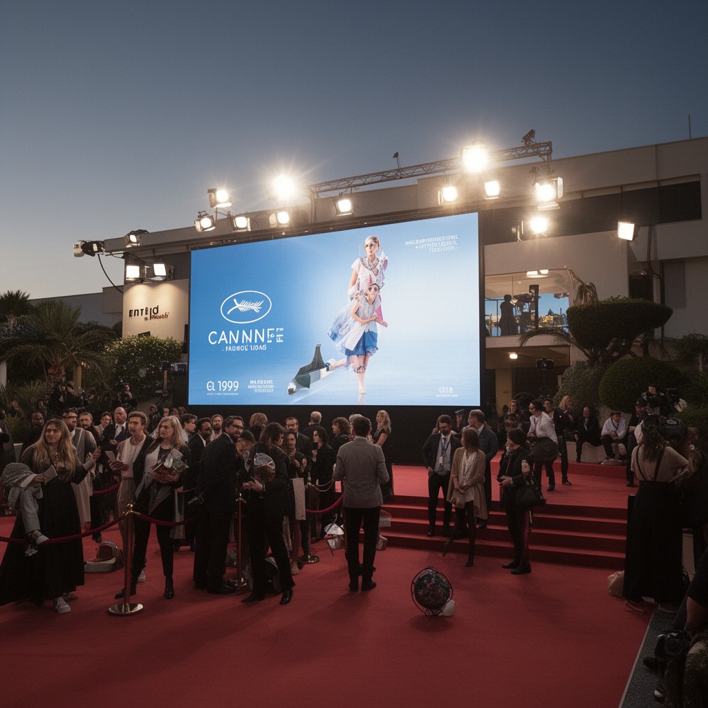 AI-generated illustration of Cannes Film Festival