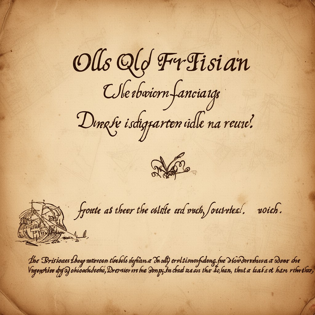 AI-generated illustration of Old Frisian