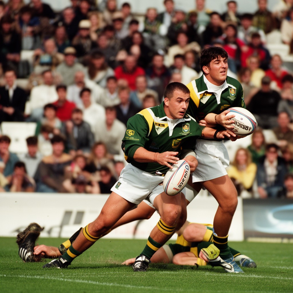 AI-generated illustration of 1995 Rugby World Cup