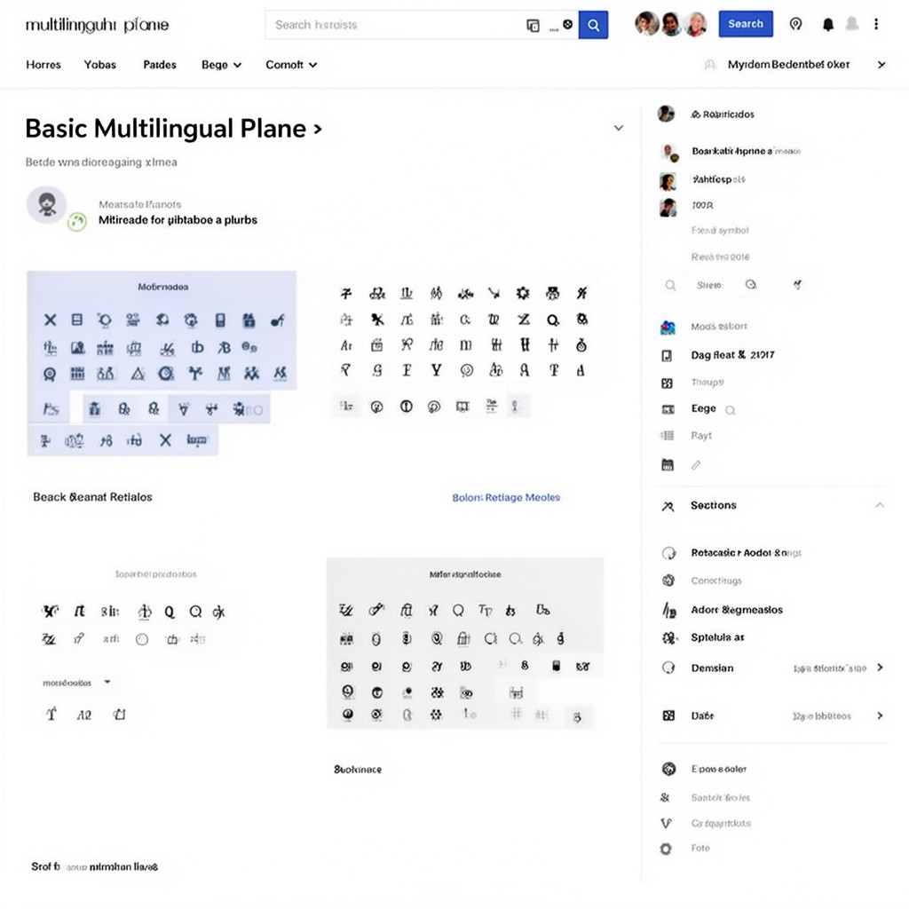 AI-generated illustration of Basic Multilingual Plane