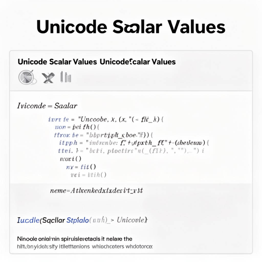 AI-generated illustration of Unicode Scalar Values