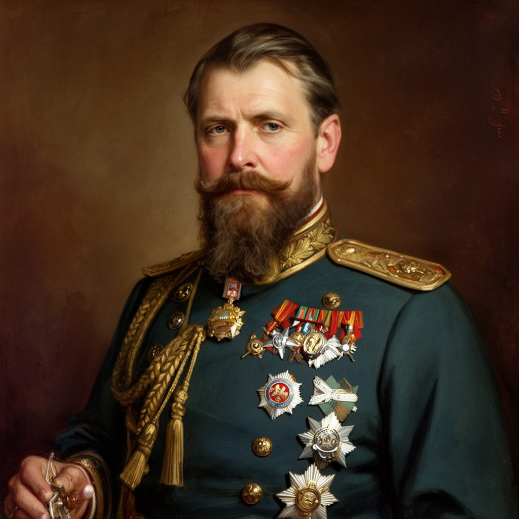 AI-generated illustration of Grand Duke Sergei Alexandrovich of Russia