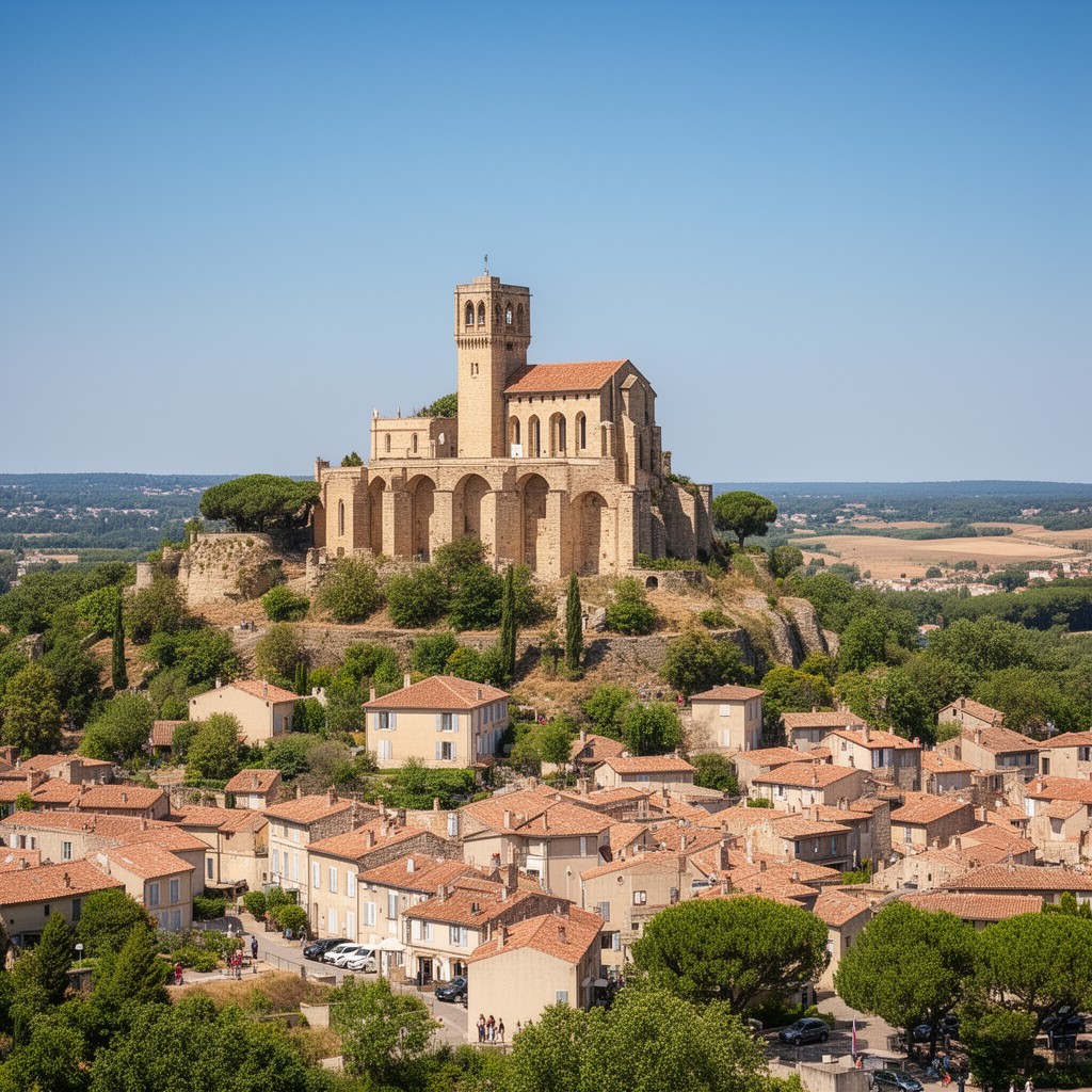 AI-generated illustration of Saint-Eutrope Hill