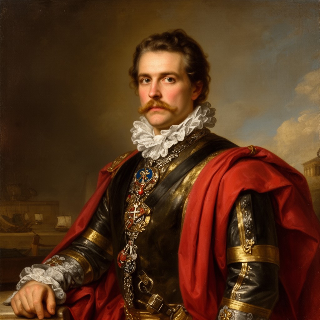 AI-generated illustration of Charles X Gustav of Sweden