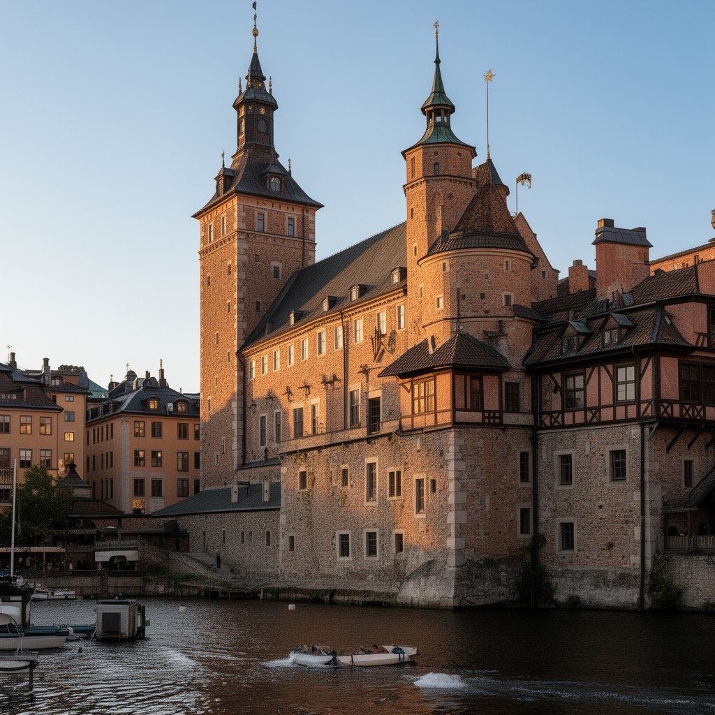 AI-generated illustration of Tre Kronor Castle