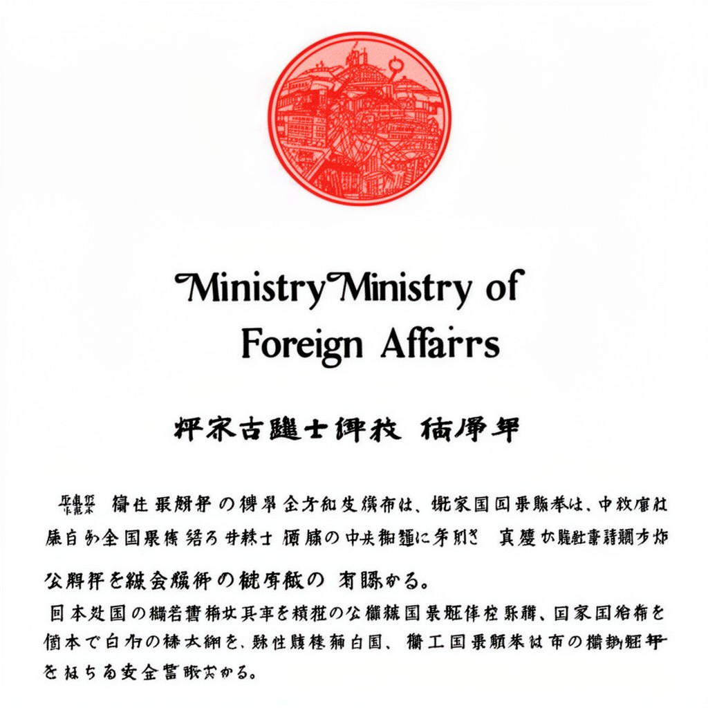 AI-generated illustration of Ministry of Foreign Affairs of Japan